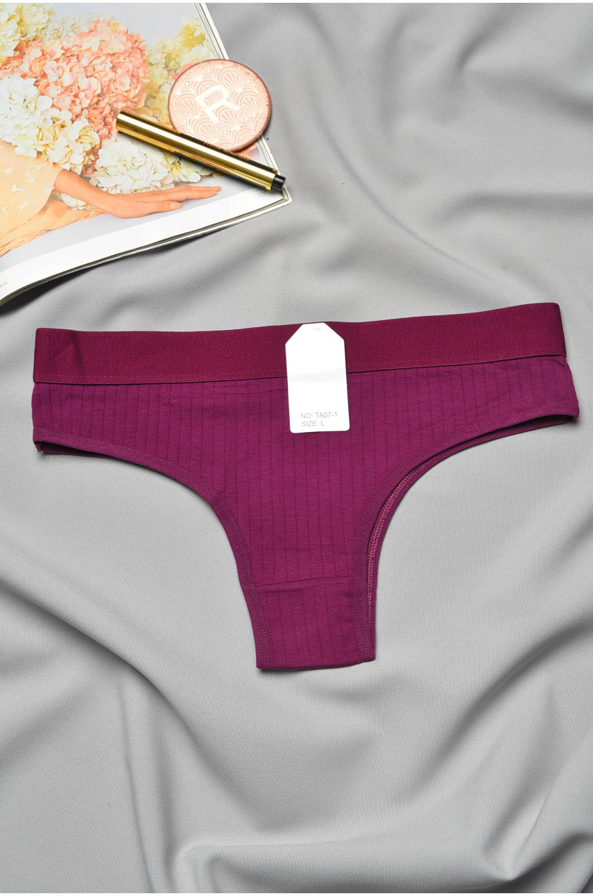 Трусы женские бордового цвета та07-1 193109