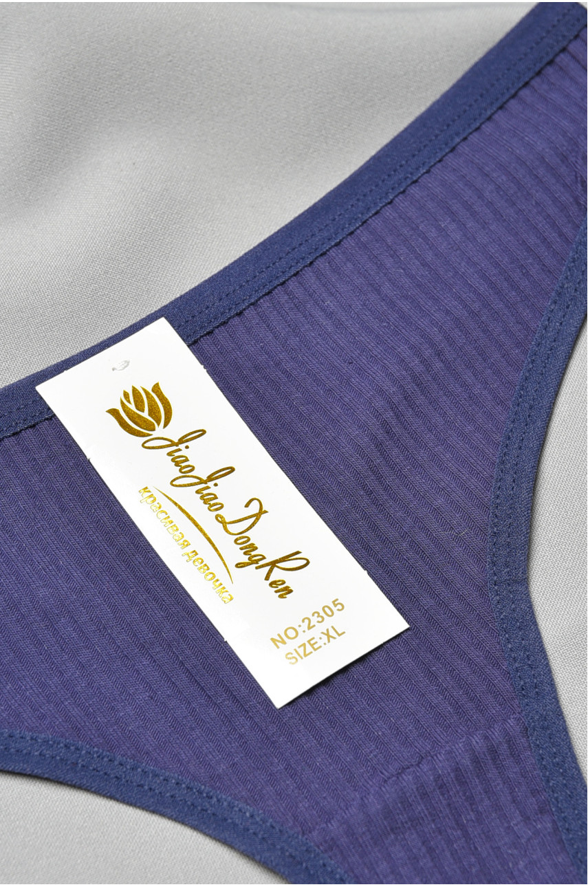 Стринги женские темно-синего цвета 2305 193119 Стринги женские темно-синего цвета 2305 193119