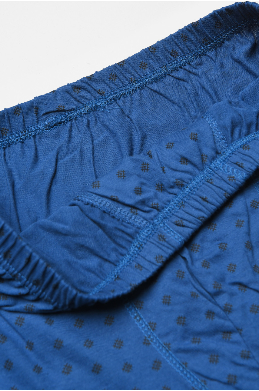 Труси сімейні чоловічі синього кольору з принтом 193135