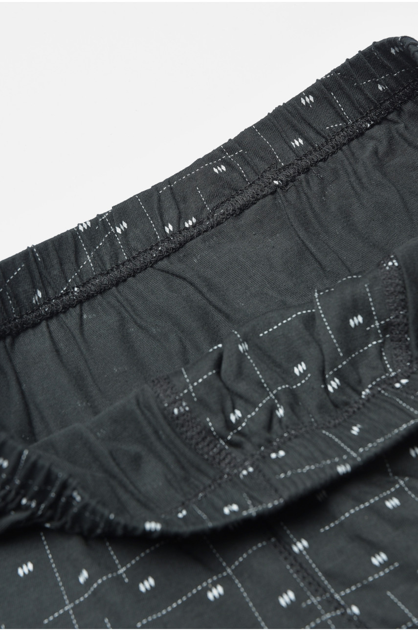 Трусы семейные мужские черного цвета с принтом 193142