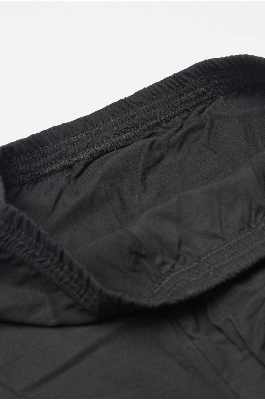 Боксеры мужские черного цвета однотонные 193150