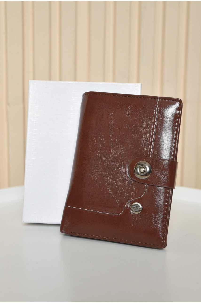 Кошелек мужской коричневый из экокожи розмер 10 х 14 х 2см 217-В 193241