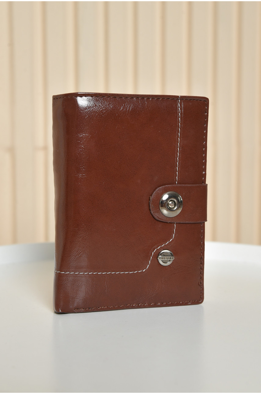 Кошелек мужской коричневый из экокожи розмер 10 х 14 х 2см 217-В 193241