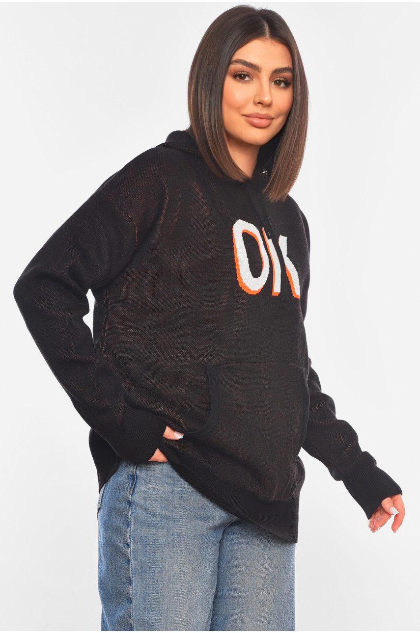 Худи женское черного цвета 14651 193269