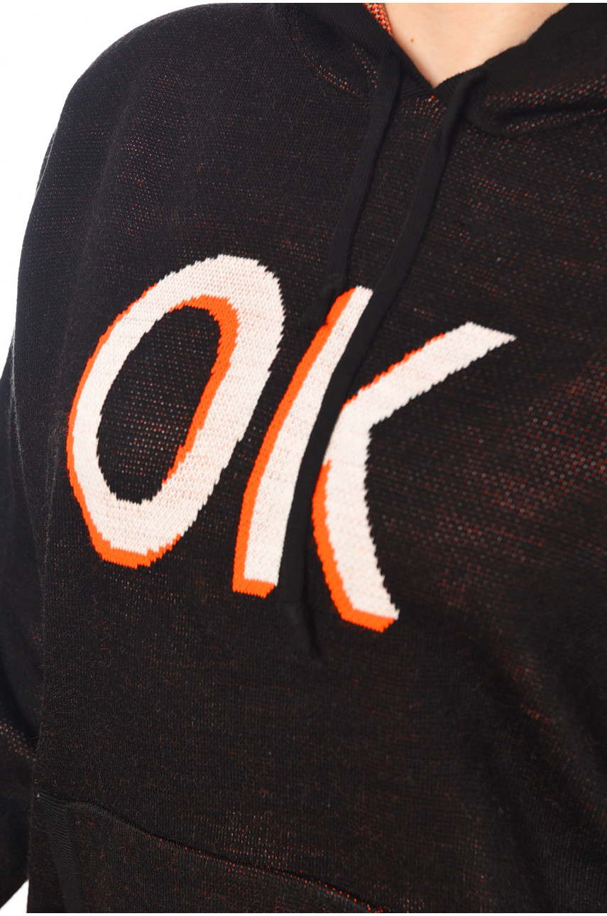 Худи женское черного цвета 14651 193269