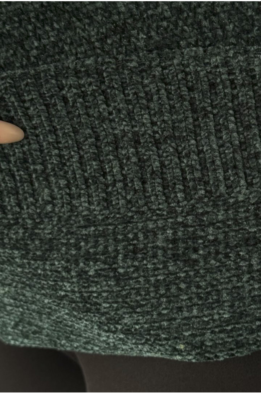 Свитер женский акриловый зеленого цвета 2357 193276 Свитер женский акриловый зеленого цвета 2357 193276