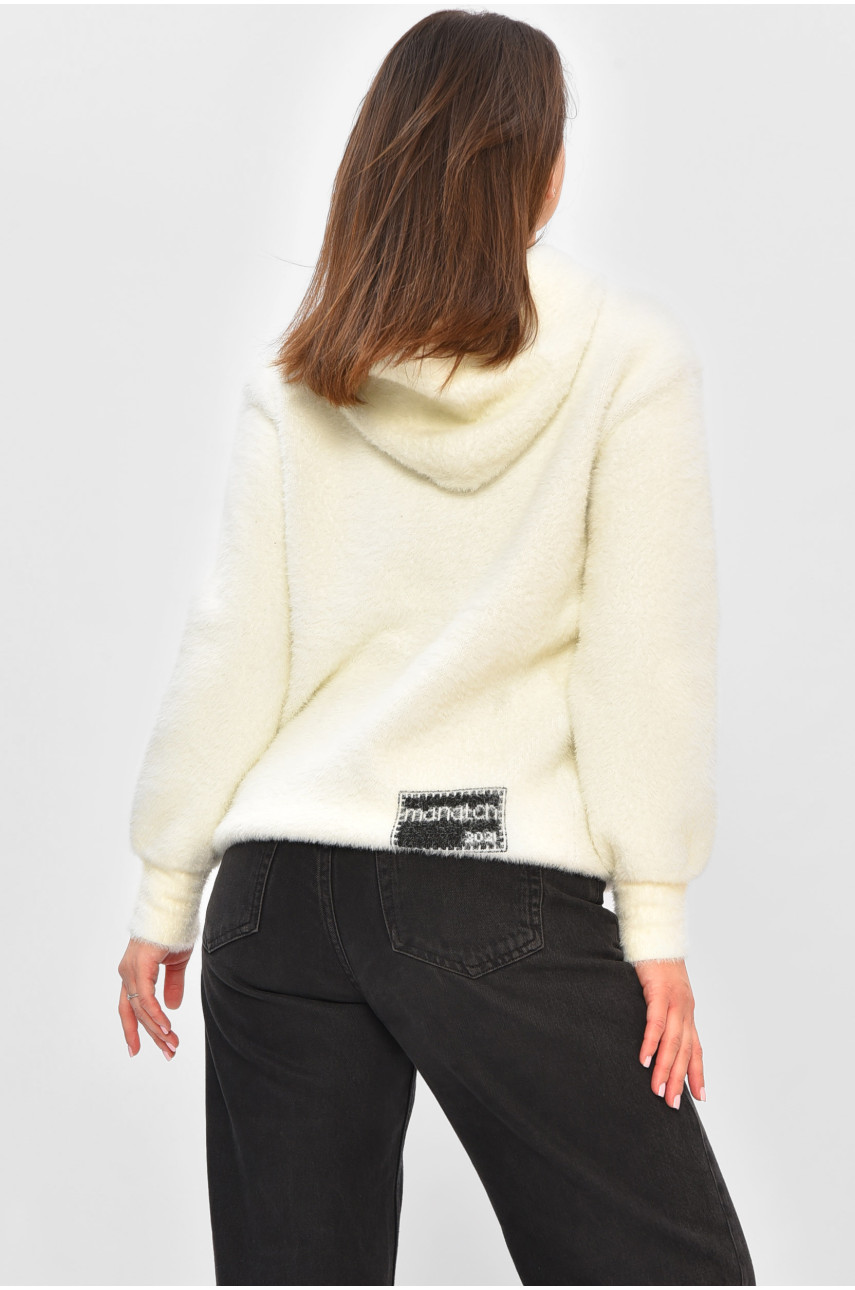 Худі жіноче альпака білого кольору 0012 193312 Худі жіноче альпака білого кольору 0012 193312