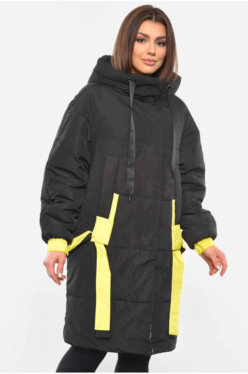 Куртка жіноча єврозима чорного кольору 401438 193320