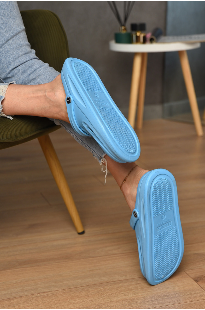 Кроксы женские синего цвета 201 193323