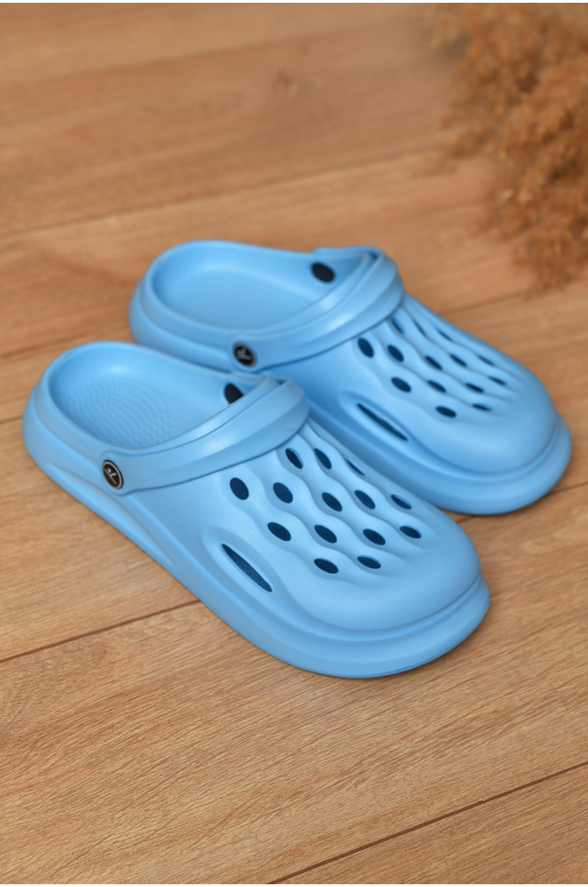 Кроксы женские синего цвета 201 193323