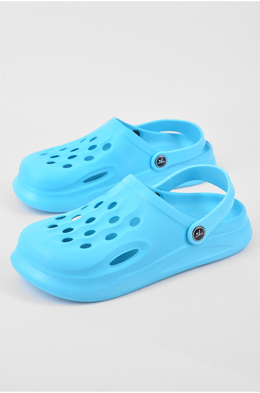 Крокси жіночі бірюзового кольору 201 193325