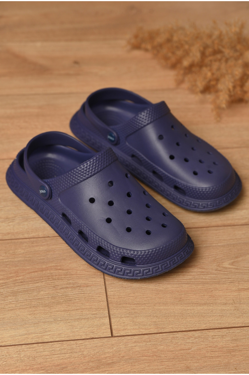 Кроксы женские темно-синего цвета С-75 193329
