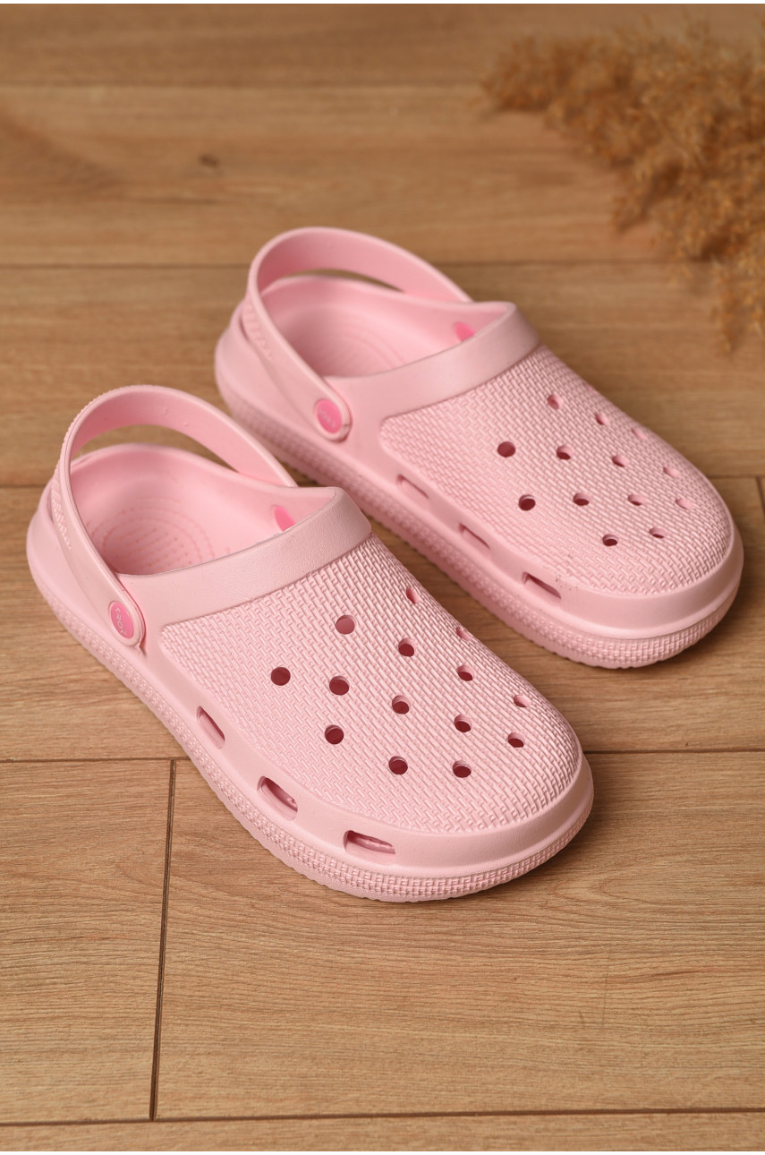 Кроксы женские розового цвета С-98 193332