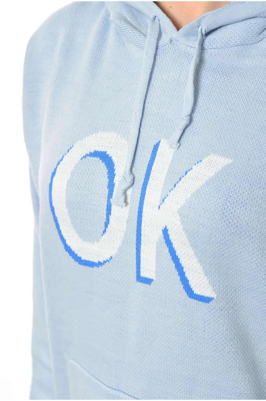 Худи женское голубого цвета 14651 193334
