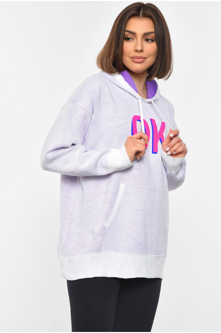 Худи женское сиреневого цвета 14651 193338