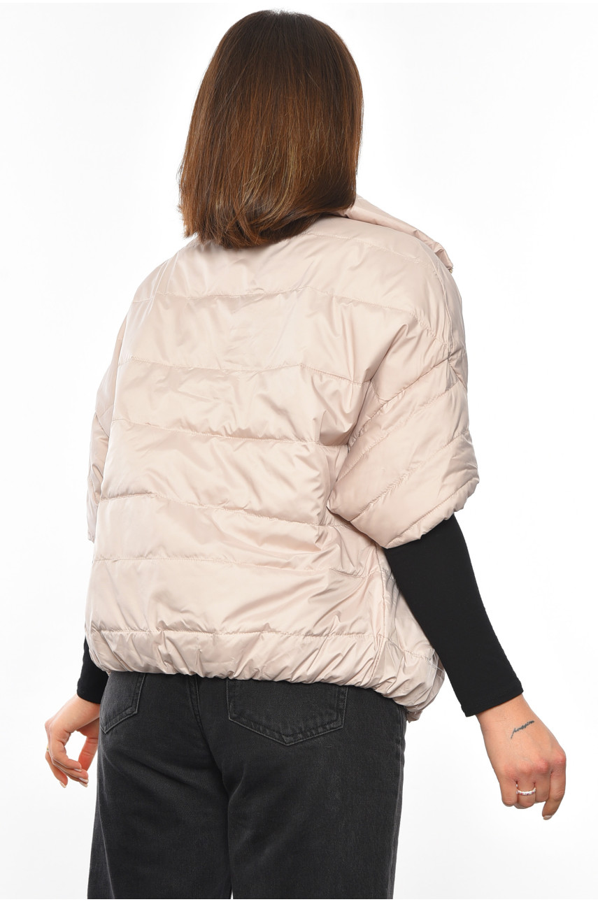 Жилетка женская бежевого цвета 86904 193369 Жилетка женская бежевого цвета 86904 193369