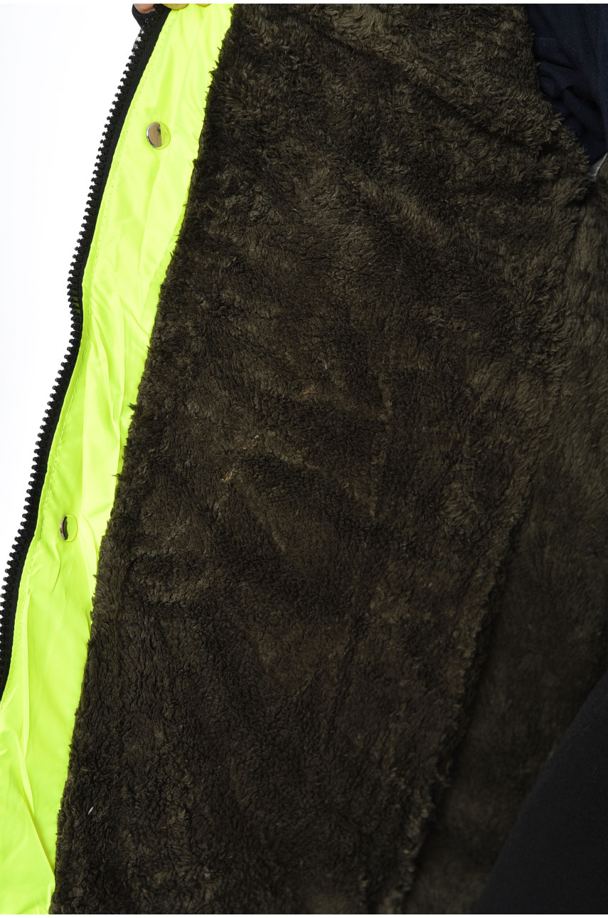 Куртка детская для девочки еврозима на искусственном меху серого цвета 21-57 193377