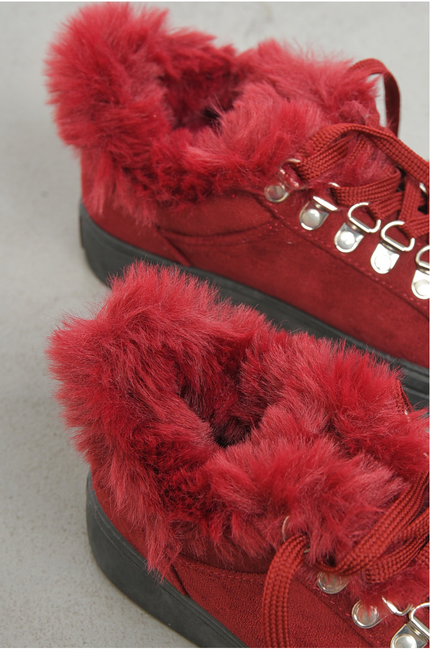 Кросівки жіночі бордового кольору на шнурівці 606-2 193394 Кросівки жіночі бордового кольору на шнурівці 606-2 193394