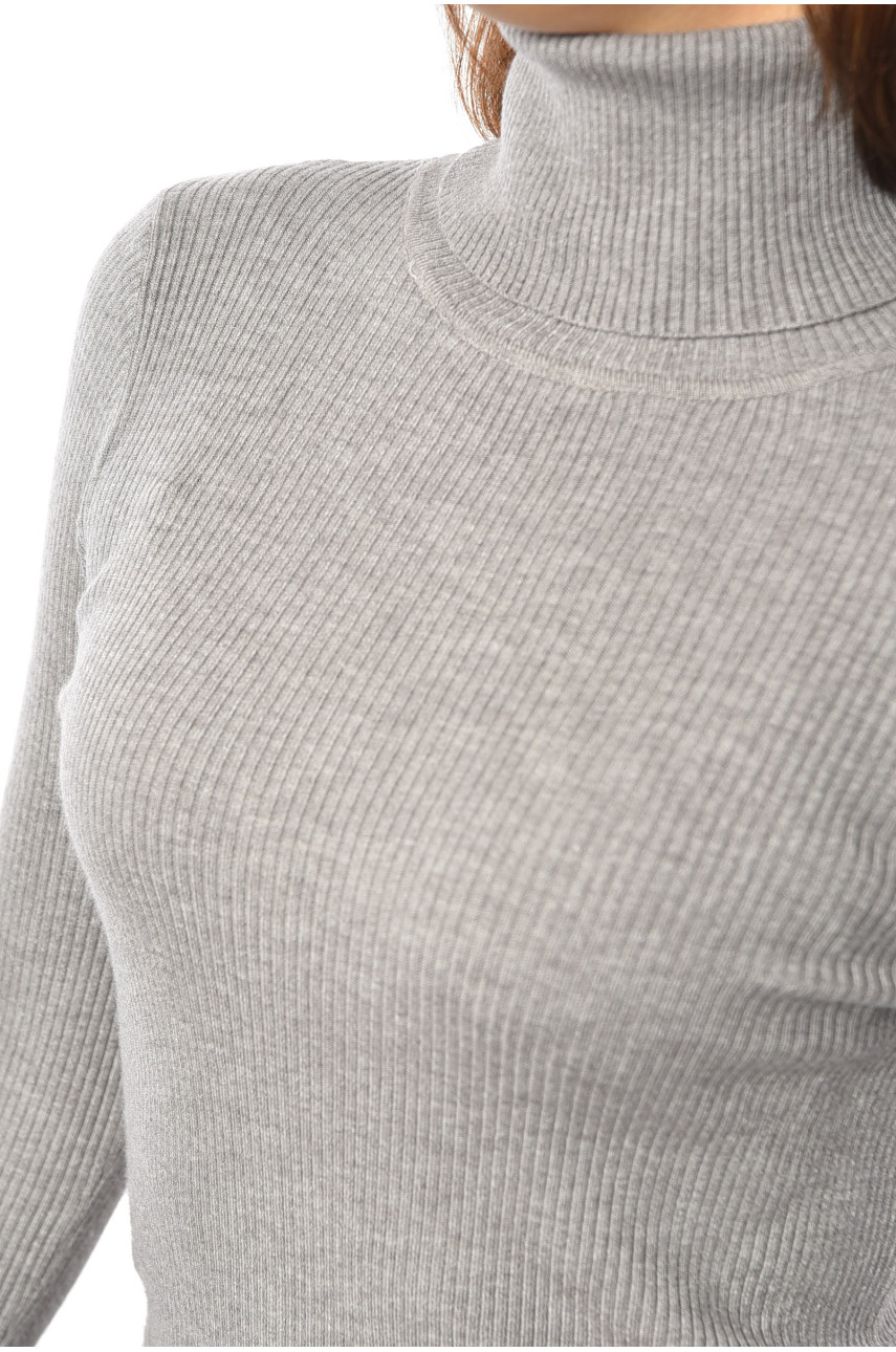 Гольф женский однотонный серого цвета 26575 193400 Гольф женский однотонный серого цвета 26575 193400