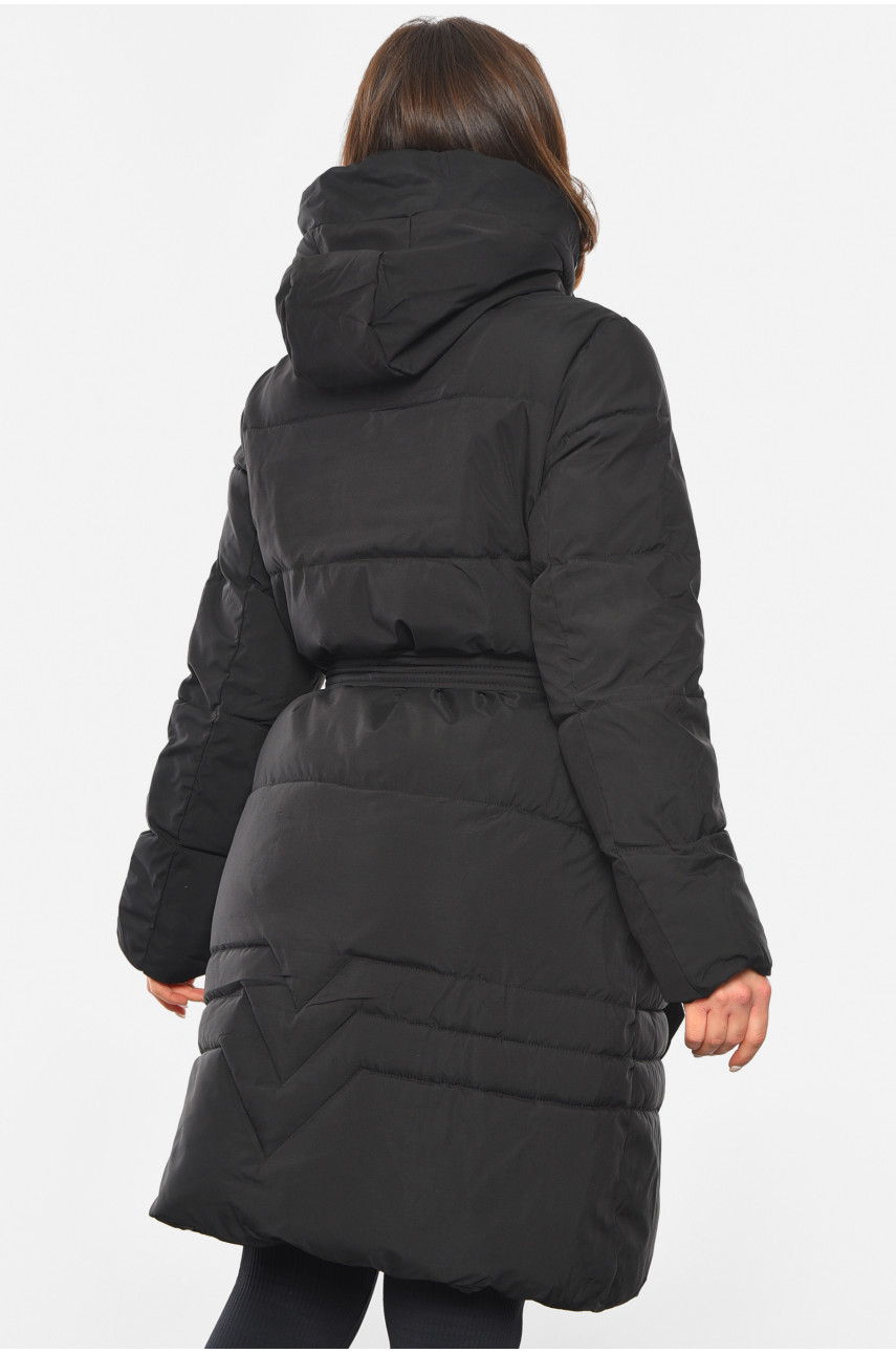 Куртка жіноча зимова чорного кольору 8806 193415
