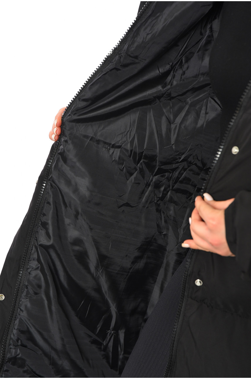 Куртка жіноча зимова чорного кольору 8806 193415