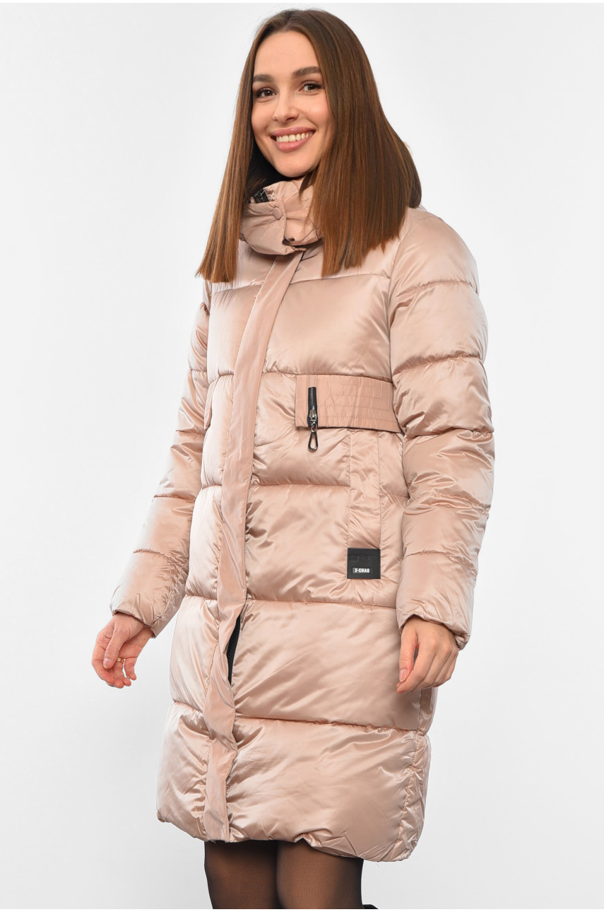 Куртка женский зимняя розового цвета 215 193430 Куртка женский зимняя розового цвета 215 193430