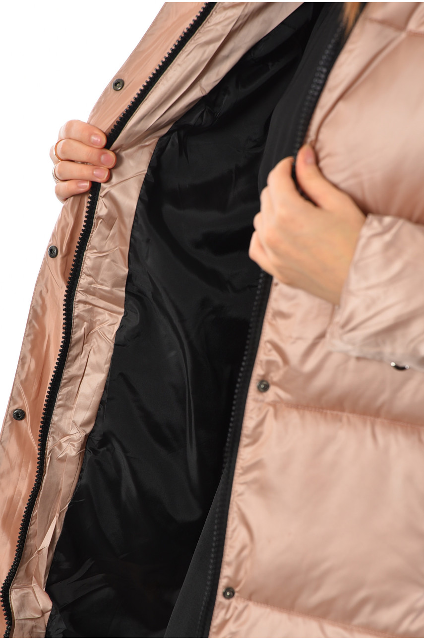 Куртка женский зимняя розового цвета 215 193430 Куртка женский зимняя розового цвета 215 193430