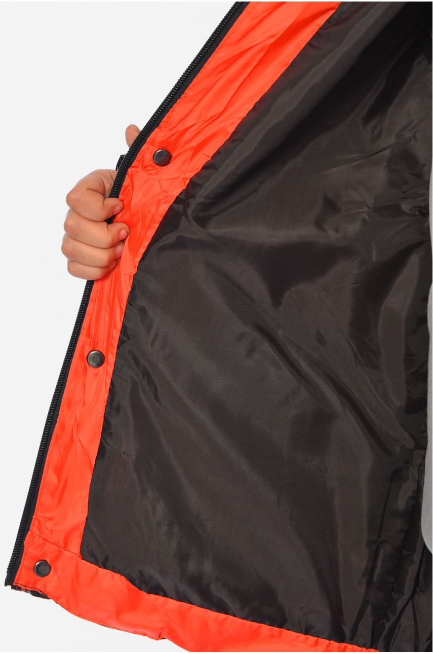 Куртка детская для мальчика еврозима черного цвета 2021-К1 193456