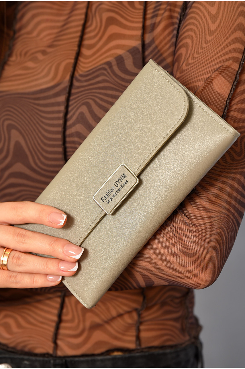 Кошелек женский из экокожи серого цвета 2384 193466 Кошелек женский из экокожи серого цвета 2384 193466