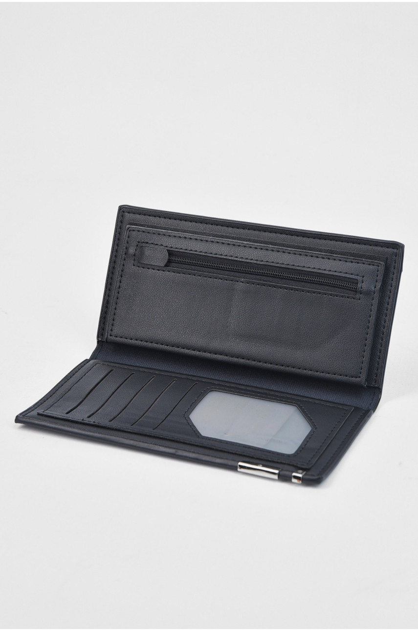 Гаманець чоловічий з екошкіри чорного кольору 5034 193469