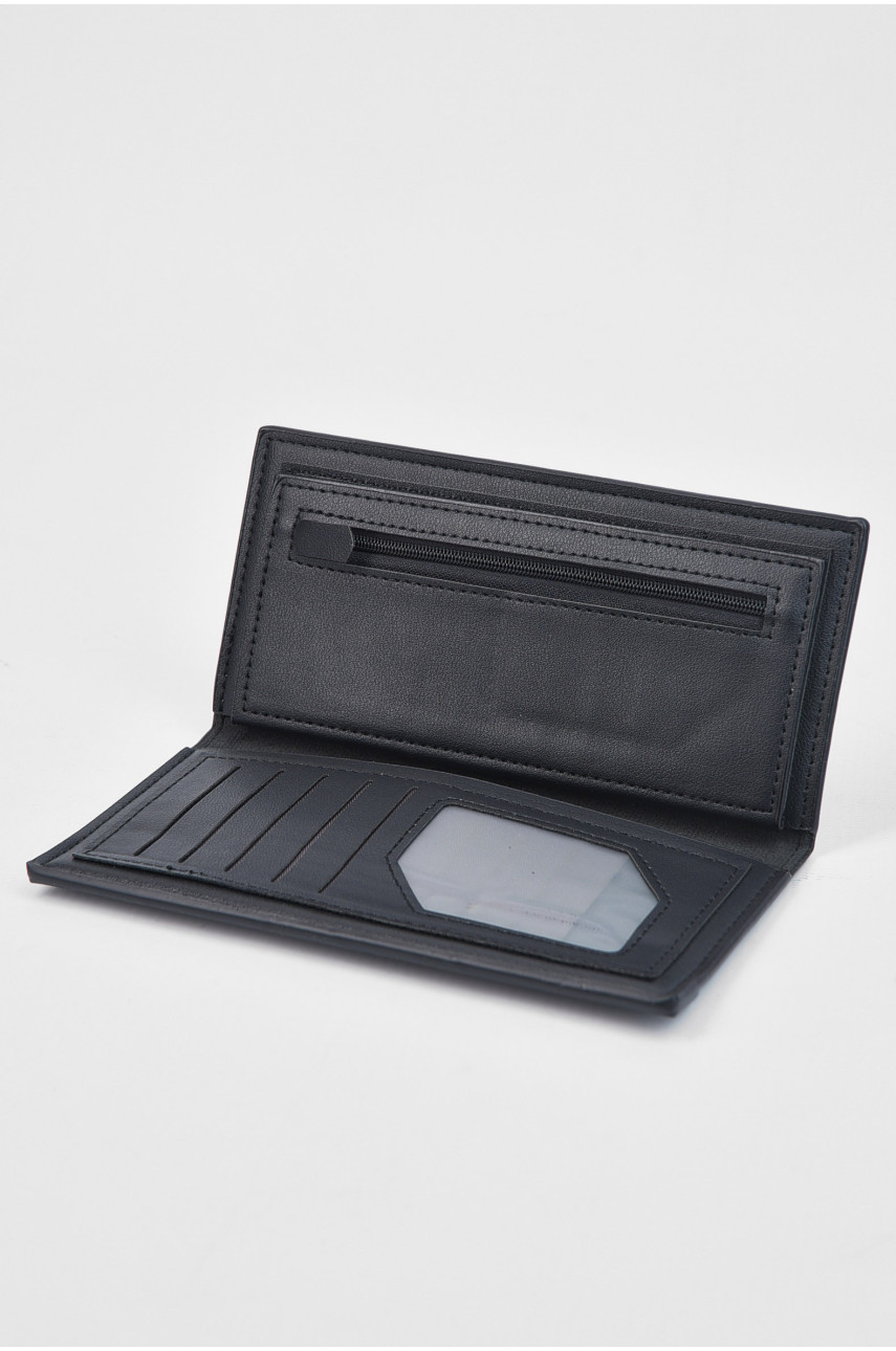 Кошелек мужской из экокожи черного цвета 5035 193470 Кошелек мужской из экокожи черного цвета 5035 193470
