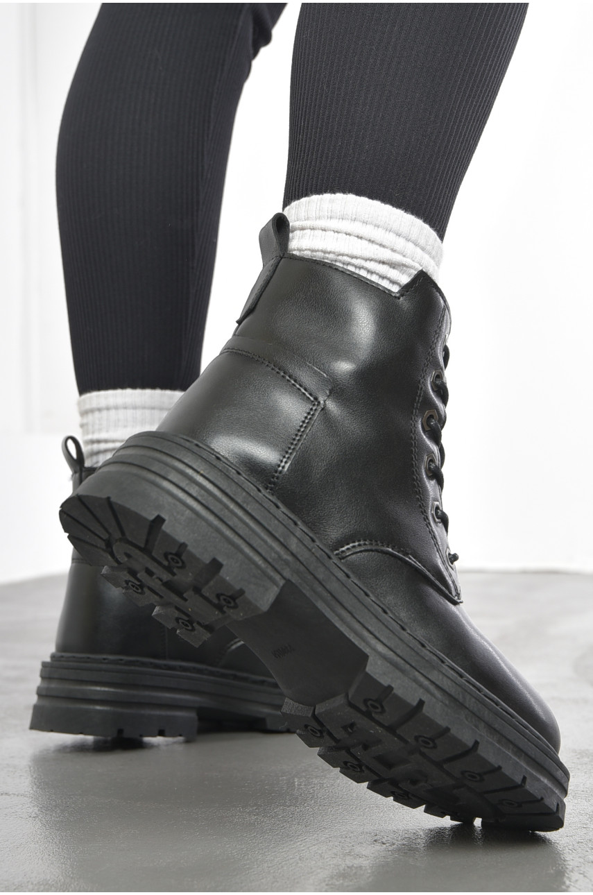 Ботинки женские демисезонные черного цвета 2276 193516