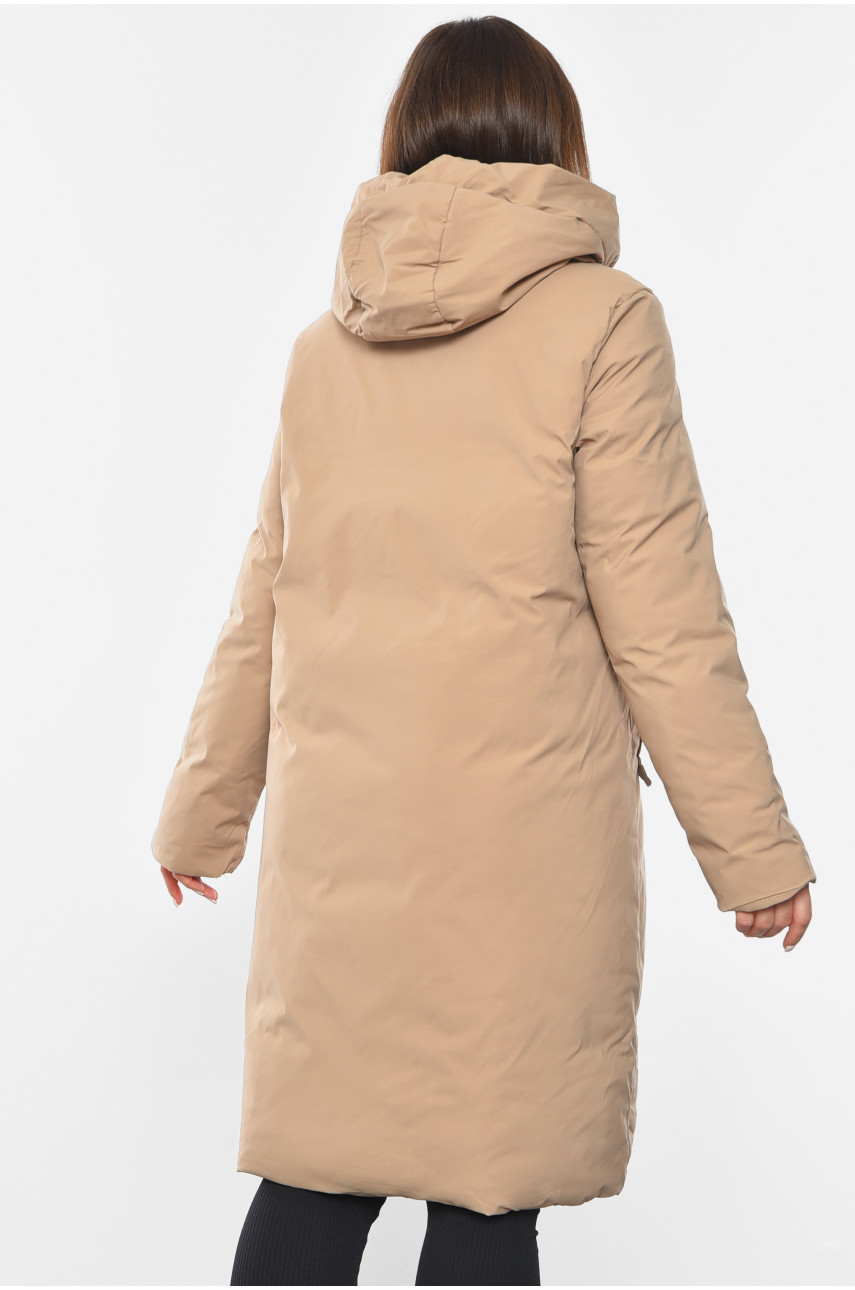 Куртка жіноча зимова бежевого кольору. 8811 193556