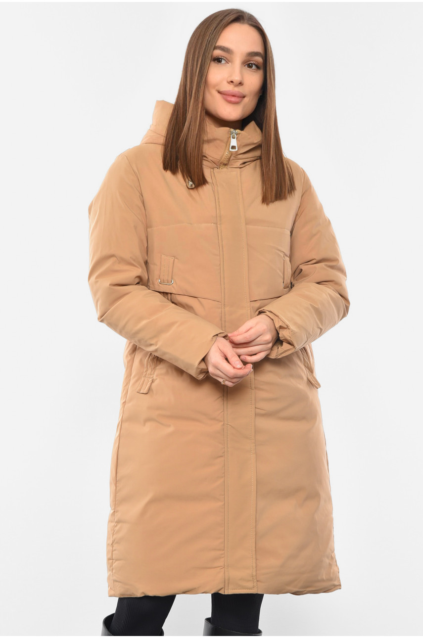 Куртка жіноча зимова бежевого кольору. 8811 193557