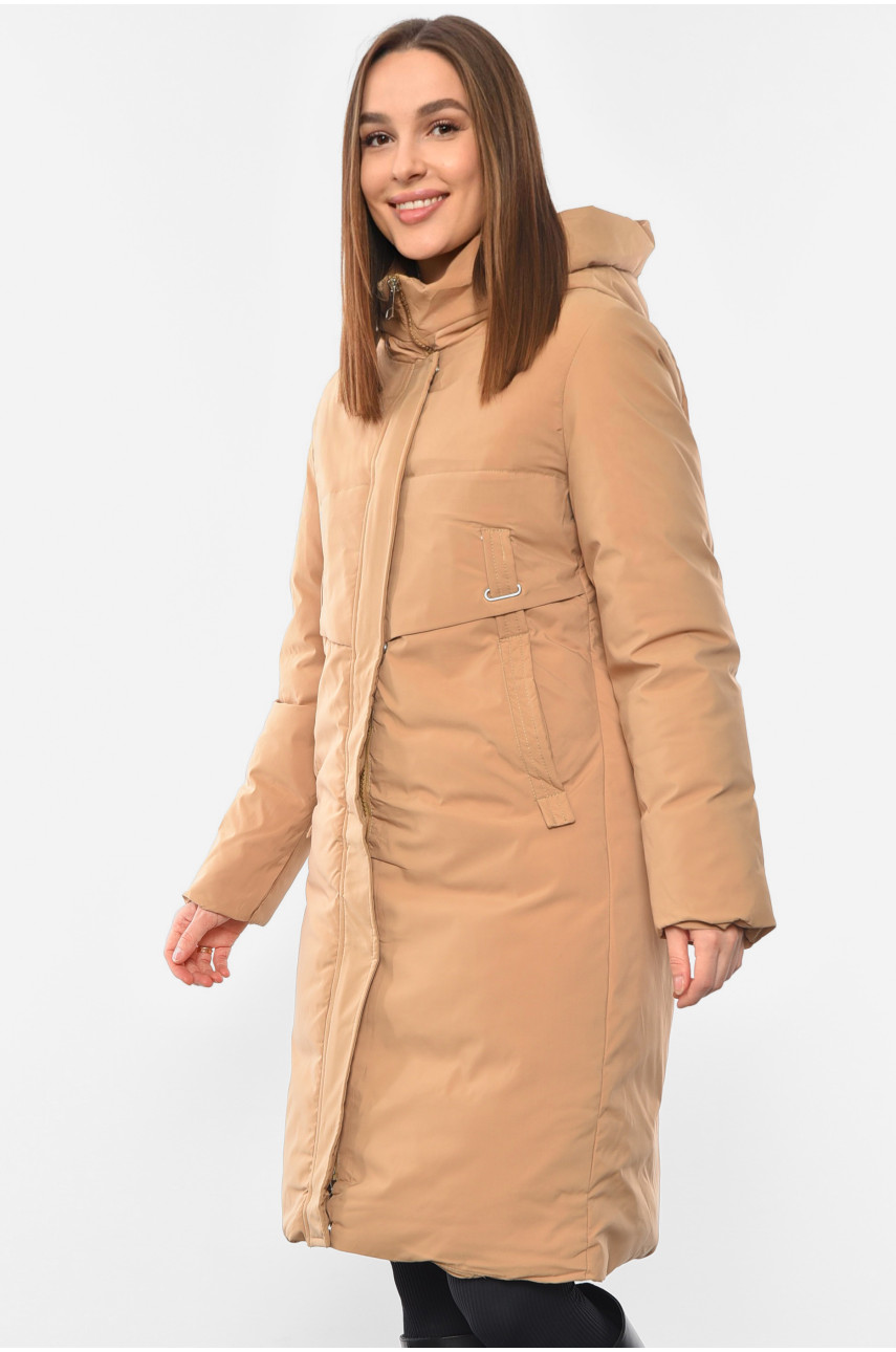 Куртка жіноча зимова бежевого кольору. 8811 193557