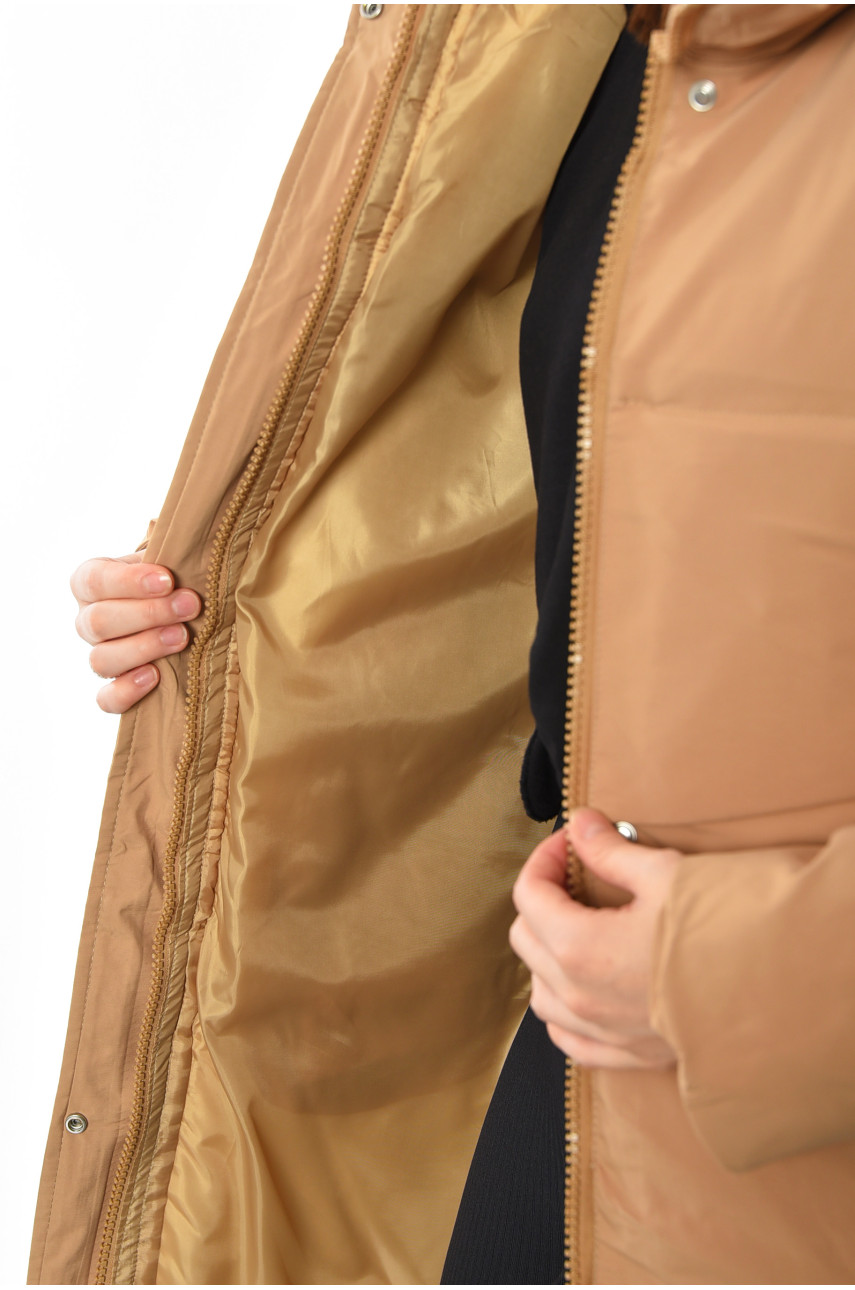 Куртка жіноча зимова бежевого кольору. 8811 193557