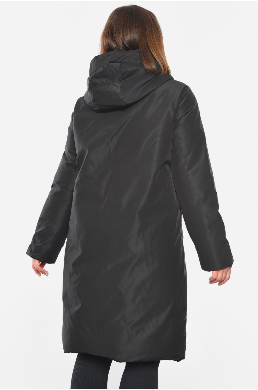 Куртка жіноча зимова чорного кольору 8811 193559