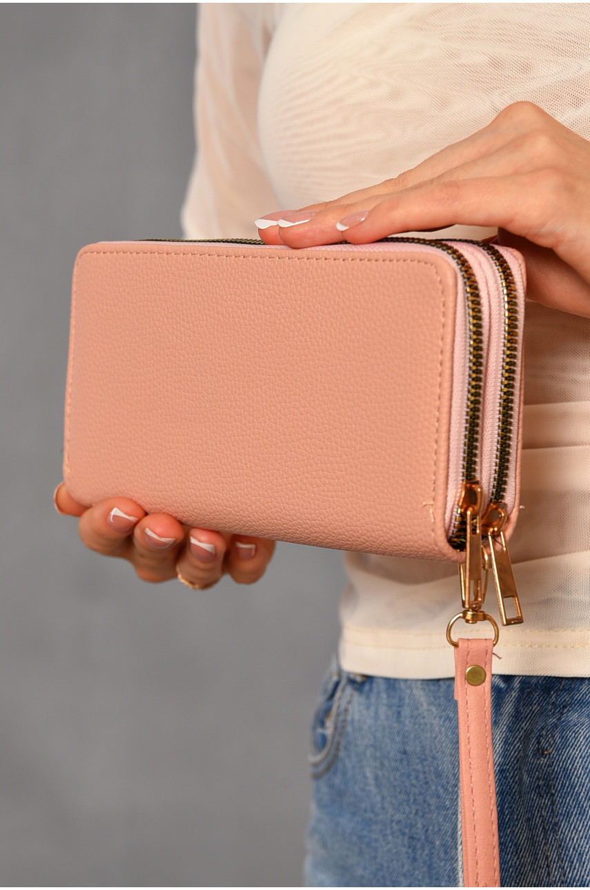 Кошелек женский из экокожи розового цвета 317-36 193611