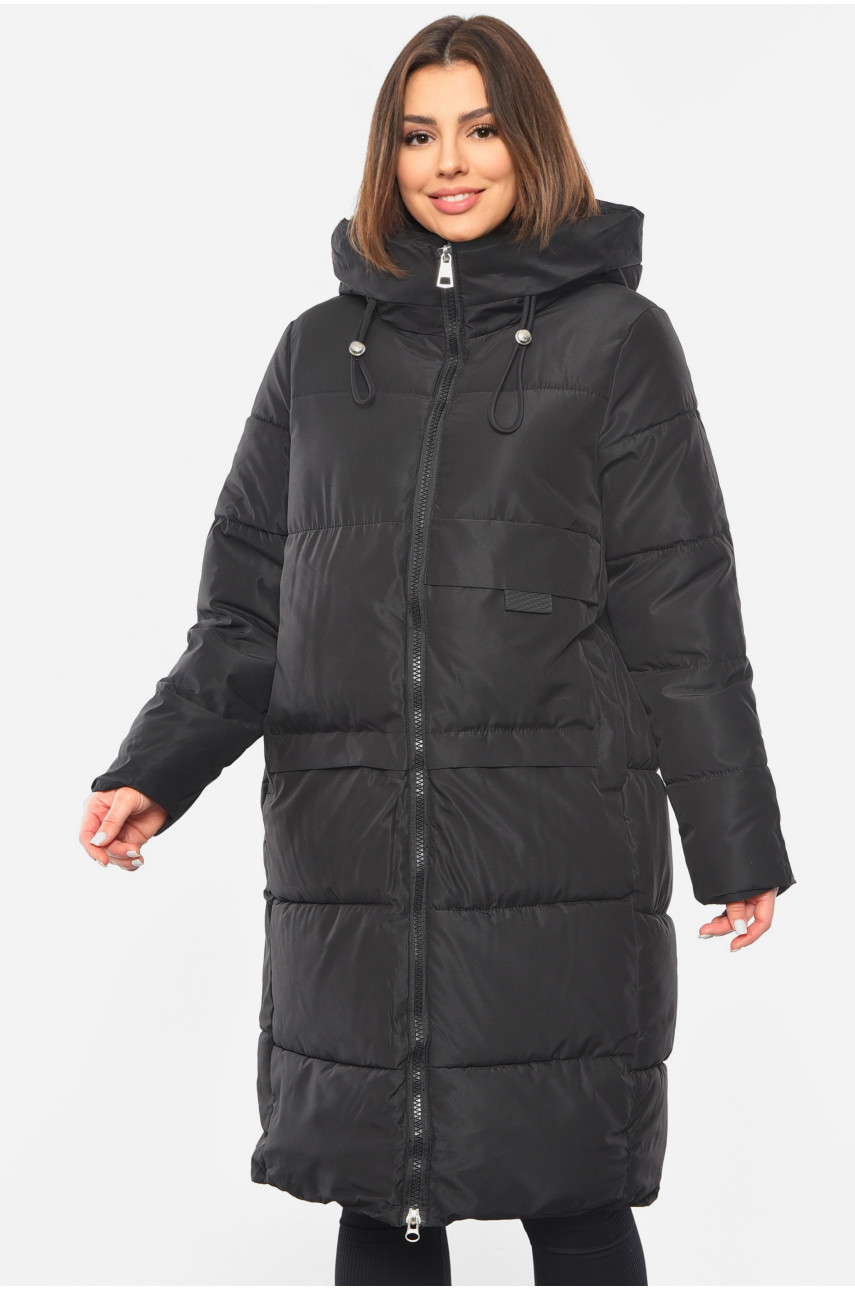 Куртка жіноча зимова чорного кольору 8809 193668