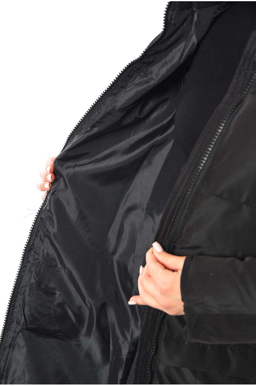 Куртка жіноча зимова чорного кольору 8809 193668