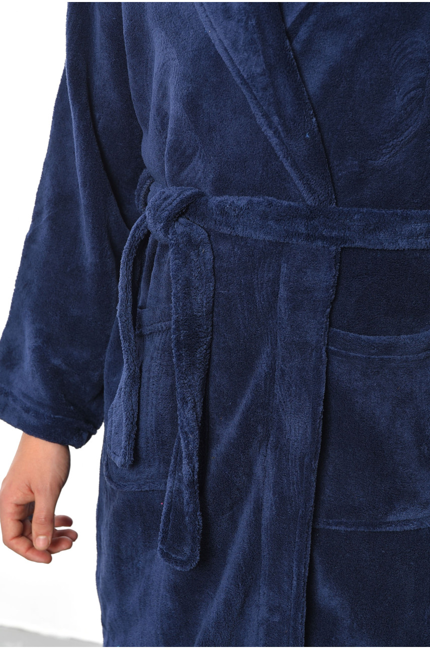 Халат мужской махровый темно-синего цвета 7711 193672