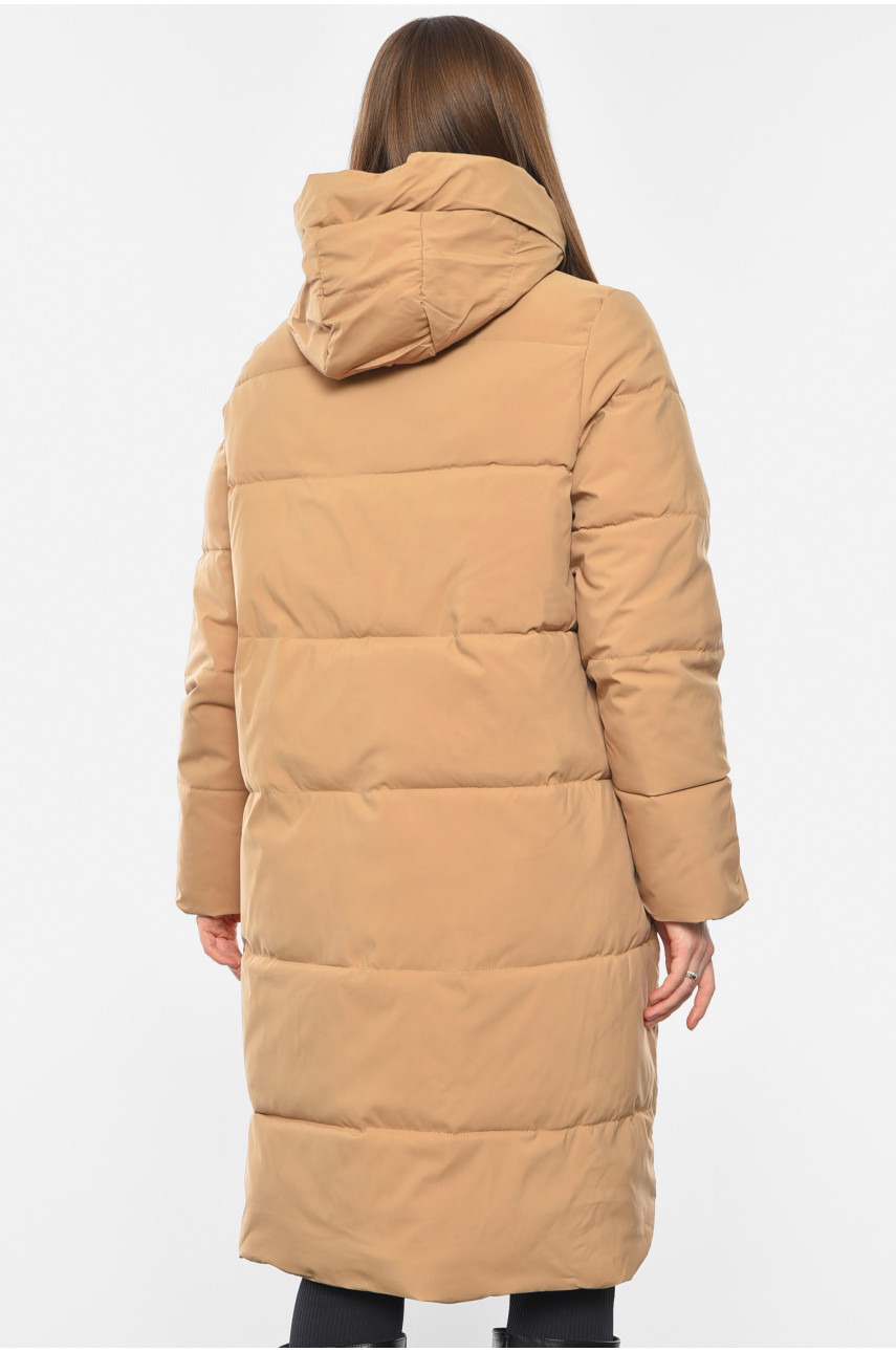 Куртка жіноча зимова бежевого кольору 8809 193676
