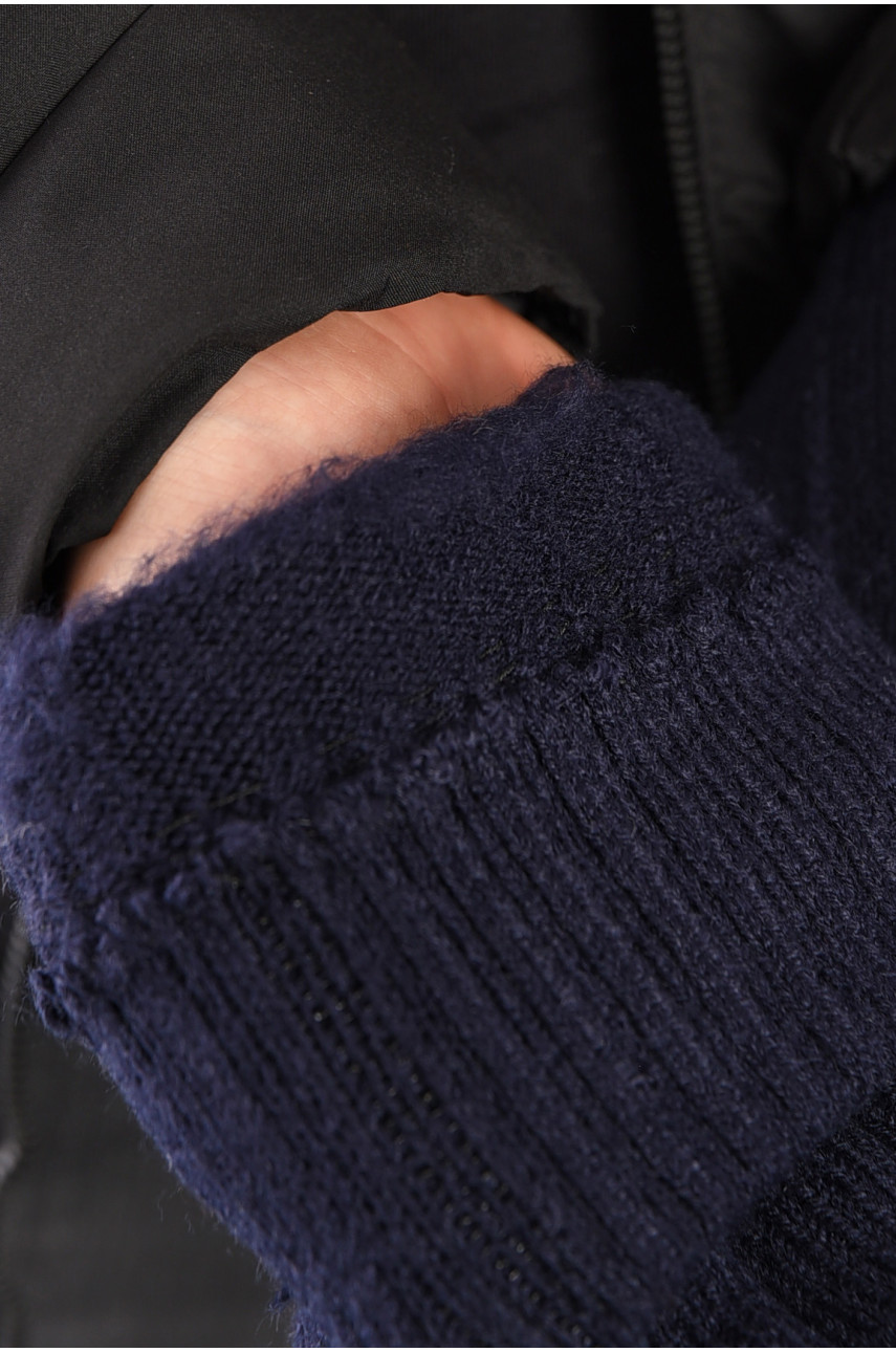 Рукавички чоловічі акрилові утеплені синього кольору 8221 193686