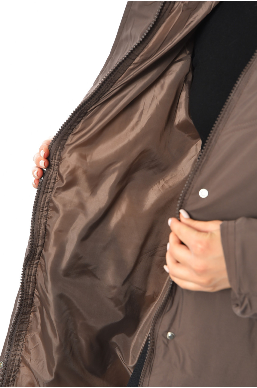 Куртка жіноча зимова кольору мокко 8801 193694 Куртка жіноча зимова кольору мокко 8801 193694