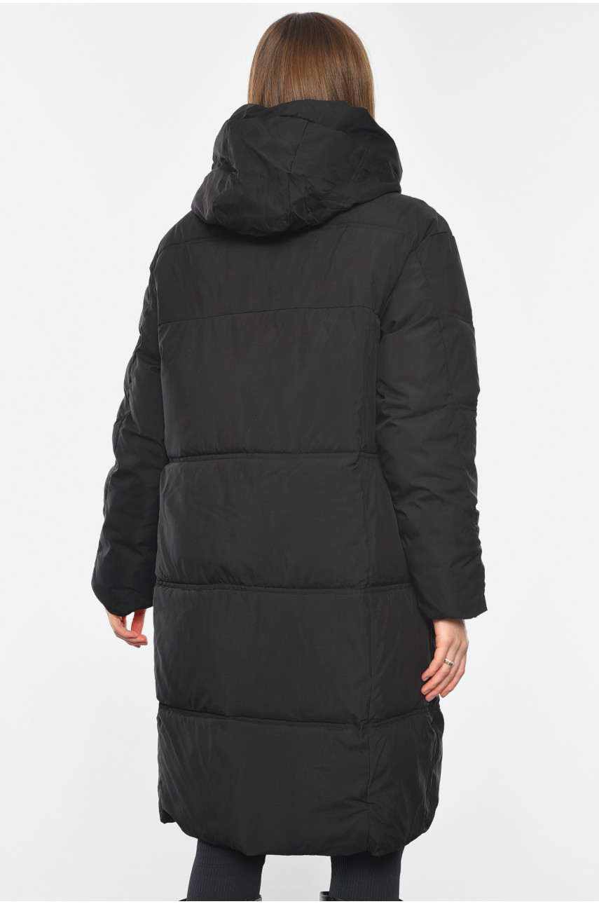 Куртка жіноча зимова чорного кольору 8801 193699
