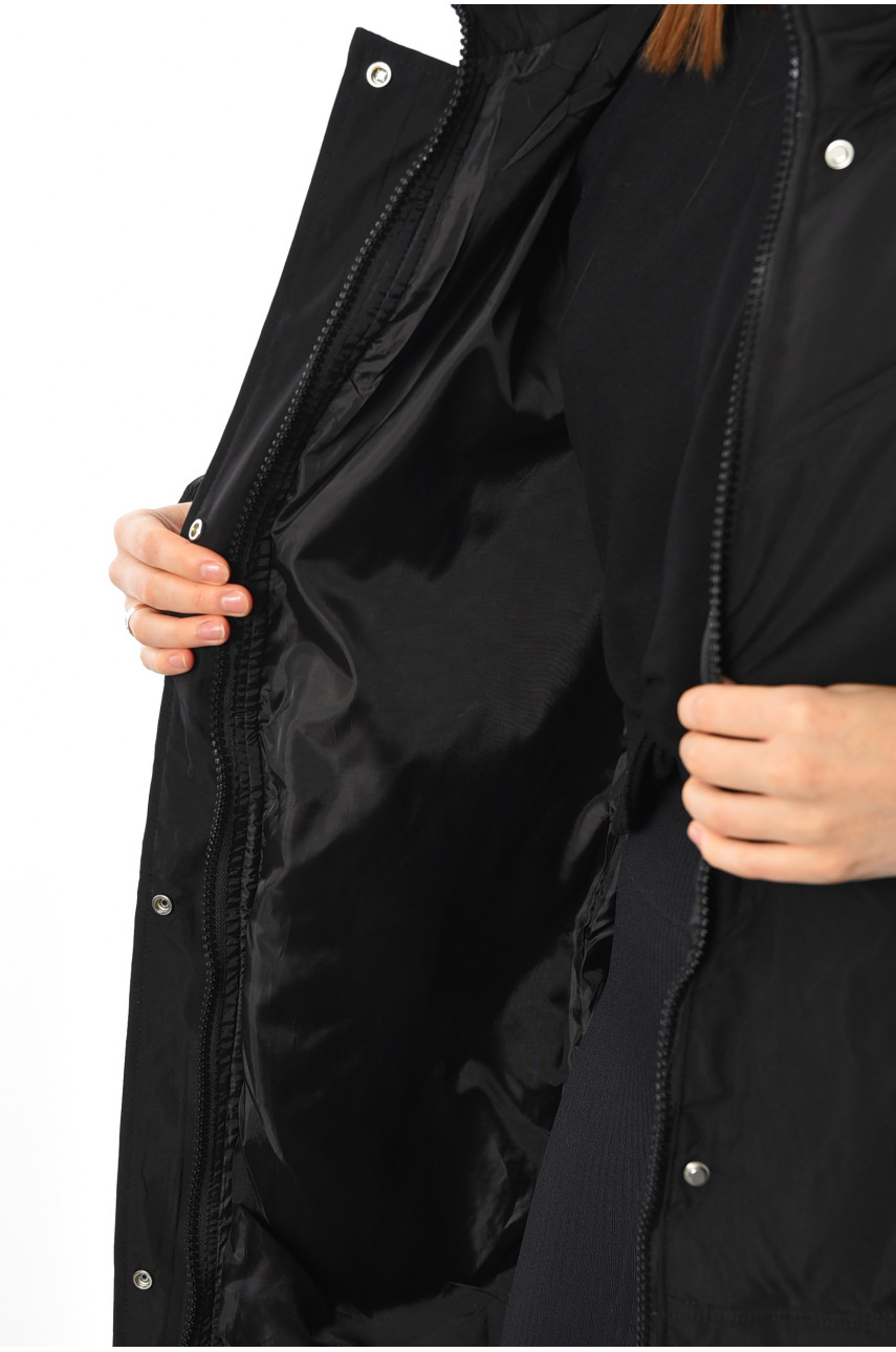 Куртка жіноча зимова чорного кольору 8801 193699