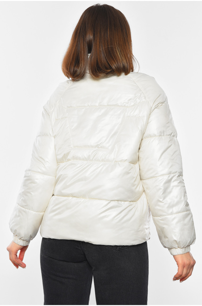 Куртка жіноча демісезонна білого кольору 116 193734