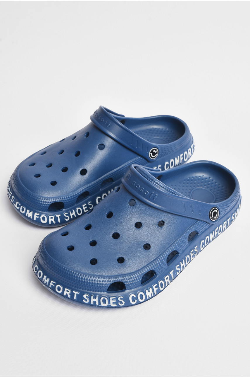Кроксы мужские темно-синего цвета 9272 193852 Кроксы мужские темно-синего цвета 9272 193852