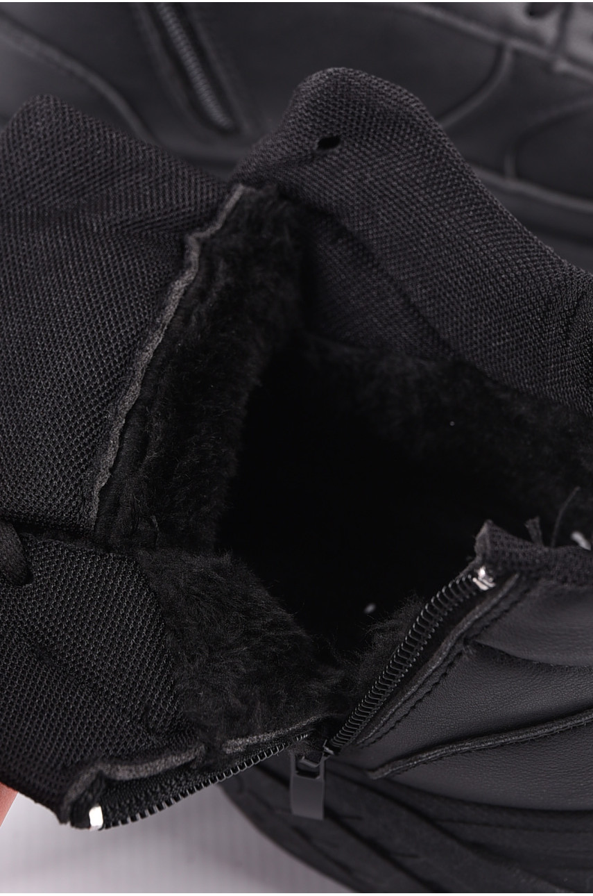 Кросівки чоловічі зимові чорного кольору 103-2 193859