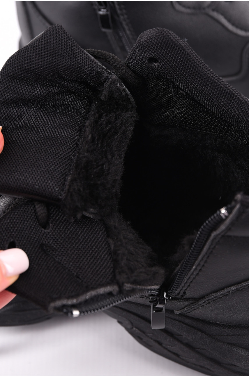 Кросівки чоловічі зимові чорного кольору 101-2 193862